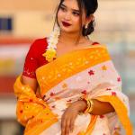 Half silk screen print sharee