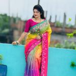 Stylish cotton share with blause pcs