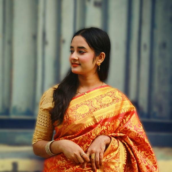 সিল্ক কাতান শাড়ি