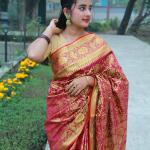 সিল্ক কাতান শাড়ি