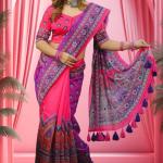 Premium Parsha Sharee with Blouse Piece